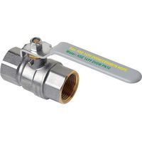 Vanne à bille UNIDUO 1499 2x FF, avec levier en acier, gris 1 1/2pouce