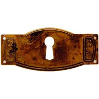 BOCCHETTE PER MOBILI SAGOMATE MOD.30698 IN OTTONE ANTICATO- - mm.80x35h. - 10 pezzi METALSTYLE