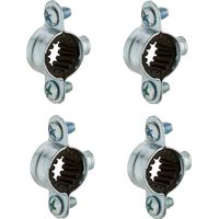 4x collier simple de fixation murale 12mm isophonique caoutchouc plomberie raccord tuyau tube