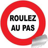 Panneau Roulez au pas - Alu Ø450mm - 4010489