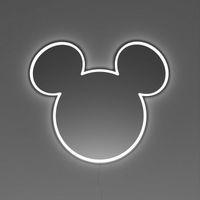 Lampada LED YP Disney Mickey Ear Trasparente di Yellowpop
