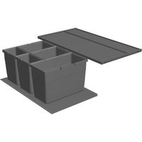 NINKA eins2vier Set KB 900/Seitenwand 18 - 19 mm Dunkelgrau