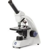 Microscope monoculaire MicroBlue - Platine à valets - 4x/10x/40x