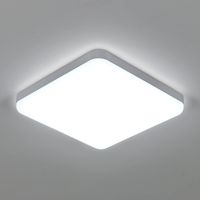Comely – Plafonnier LED carré 32W – Lumière blanche 6500K – Flux lumineux 3600LM – Ultra-mince 5cm – Installation facile pour cuisine et salon