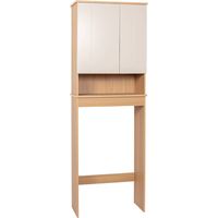 Meuble dessus wc mdf/ 2 portes + etagere mdf - rivoli - Tendance