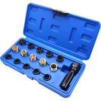 Réparation de bougie dallumage Kit Outil de Réparation de Filetage de Bougie dAllumage M14x1.25 Taraud outillage outil