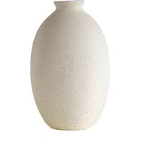 Vaso Decorativo Moderno da Interno in Ceramica – Collezione Design Elegante per Arredo Casa,Vasi Da Soggiorno, Tavolo o Salotto Soprammobile Di Design Anfora Natural - Bianco Natural