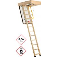 Minka Bodentreppe Eurofire Protect brandhemmend aus Fichte mit ISO-OD U-Wert 0,27 W/m2K bis 275cm Raumhöhe 114x55cm Deckenöffnung