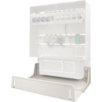 Support extensible pour coffret de communication – Compatible avec box de 11 à 19.5cm – Clipsable sur coffret – Pour installations techniques – Cofrelec