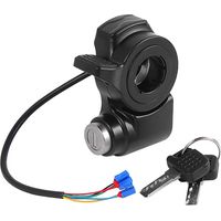 Convient pour l'interrupteur de trottinette électrique KuKirin A1/G2 Max/G2 Pro avec verrouillage d'allumage.