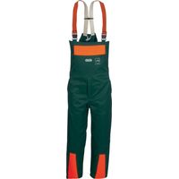 Schnittschutzlatzhose KONIFERE Gr.56 grün/orange WATEX