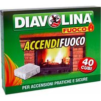 Diavolina 15300 Praktischer und sicherer Feueranzünder, 40 Würfel