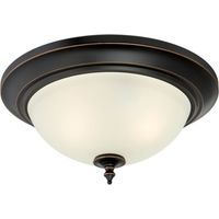 Plafonnier Harwell Bronze Ambré 2 Ampoules
