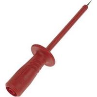 SONDA PER TEST CON MANICOTTO ISOLATO ELASTICO ANTIINFGURZIONE, PRESA FEMMINA sicurezza 4mm (PRUEF2600 ROSSO)