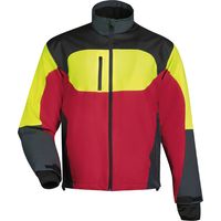 Stretchjacke Forest Jack Red Gr. S leuchtgelb-rot-grau