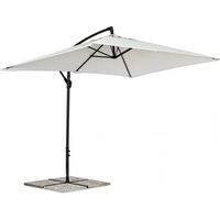 Ombrellone mod Viro 4x4 mt a braccio decentrato alluminio colore BEIGE M0469-21