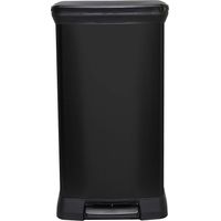 Curver Deco Bin Rectangular Pedal 50L, Black