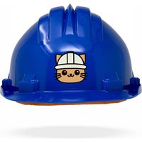 TAMS® Kinderhelm - Drehverschluss Blau Katze