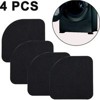 Tapis antidérapant pour machine à laver (lot de 4) – Tapis de machine à laver et tapis anti-vibrations antidérapant pour toutes les machines à laver et sèche-linge standard