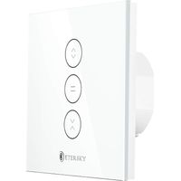 Interrupteur Volet Roulant Connecté, Commutateur Intelligent Volet Roulant Stores Connecté, Interrupteur Tactile Peut Éteindre la LED, Timer - 1 Packs