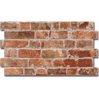 Realonda – Parement cérame effet brique Manhattan Cotto 31x56 cm – Grès cérame robuste – Finition mate – Variation de teinte V4