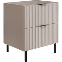 Rodan Waschbeckenunterschrank 60 cm, Beige Matt, 46 x 60 x 77 cm, MDF, feuchtraumgeeignet, Badmöbel Unterschrank