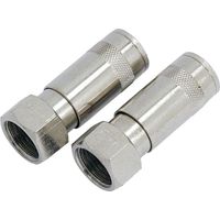 Neilsen 2pc Air Line Fittings Hose Compressor Coupler Connector 1/2" BSP Female