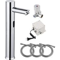 Robinet automatique Robinet à capteur Robinet simple Robinet de lavabo Robinet mitigeur Robinet automatique Alimenté par batterie Simple et pratique Toilettes sans contact Salle de bain Meuble-lavabo