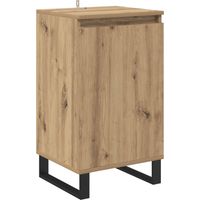 Vidaxl – Buffet en bois d'ingénierie chêne artisanal 40 x 35 x 70 cm – 1 porte à charnières – Grand espace de rangement – Design moderne