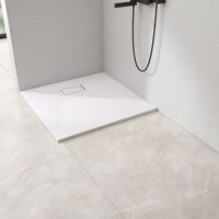 EMKE Piatto doccia, piatto doccia antiscivolo piatto doccia SMC tagliato su misura 90x90cm Bianco