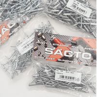 RIVETTI IN ALLUMINIO BLISTER DA 100 PEZZI D.3x6 mm Spessore fissabile : 2-3 mm