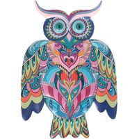 Signes Grimalt Buho Jardin Figurine Chouette Grise 31x21x1cm