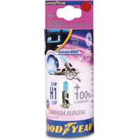 Комплект от 2 броя халогенни крушки крушка H1 Х1 12V 55W + 100% 5000K E4 Goodyear Гудиър FLZ.GDY0311