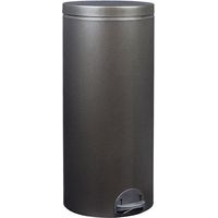 Papelera de pedal de 30 L negro basalto - élora - Rossignol