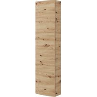 Columna de baño suspendida reversible 33x140 cm roble dorado con una puerta