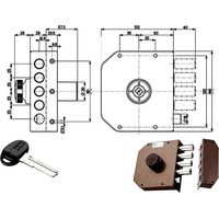 Serrure Sic.Semplice Dx Pompe 30611 Mottura