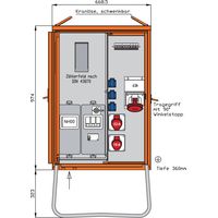 Walther Werke Anschlussverteilerschrank 44kVA m.Zählerplatz WAV0160R1