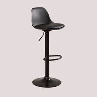 SKLUM Nordic Verstellbarer Hochhocker Schwarz