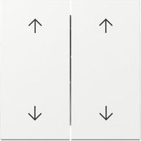Copertura interruttore Gira 2f pfeile system 55329703reinweiß doppio finitura lucida
