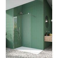 Paroi de douche fixe OT2000 Transparent 8mm - Chromé - 120cm