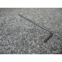 Clé mâle 6 pans coudée 3x130mm acier brunie