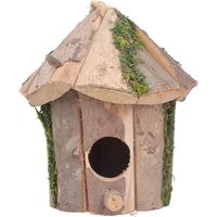 Maisonnette pour Oiseaux en Bois Suspendue Innovante et Délicate pour Jardin Extérieur