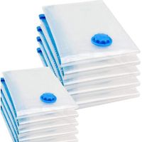 Ulisem Lot de 10 sacs de rangement sous vide pour aspirateur, housse de rangement sous vide
