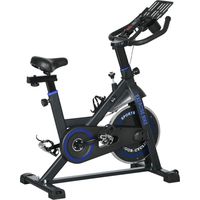 Vélo Estática Résistance Régulable Volante Inertie 8 kg LCD Manillar Selle Réglable Bleu