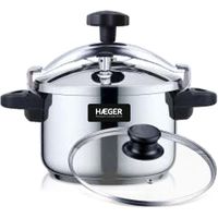 Haeger Inox Plus Pentola a Pressione 8L Acciaio Inossidabile