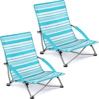 Sisken Low Folding Beach Chair