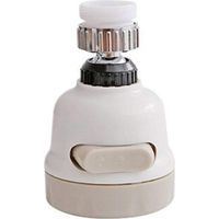 360° adjustable aerator with 3 spray patterns, shatterproof, integrated filter – For kitchen and bathroom, standard connection, chrome-plated brass, water-saving, constant flow