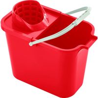 Seau Mery 12l Rouge Seau Rectangulaire Grande Capacité - Brosserie Marchand