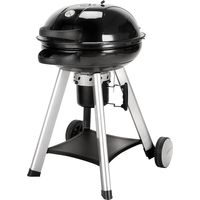 TAINO NEO Holzkohle-Kugelgrill mit klappbarem Deckel Kettle-Grill Ø 57cm Schwarz