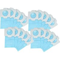 vhbw 20x Sacs compatible avec Makita DCL182, DCL182Z, DCL182ZB, DCL182ZW, CL121DZX aspirateur - papier, 11,8cm x 6cm, bleu clair